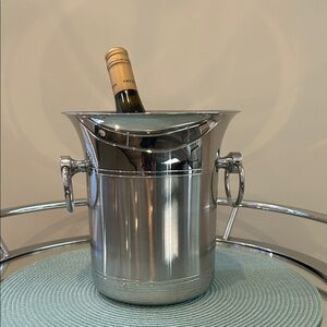Vintage Jean Couzon Ice Bucket Cooler 1980s, Made in France